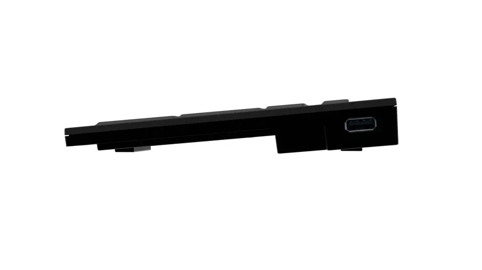 Logistickeyboard Windows Accessibility - NERO Slimline Keyboard White on Black- 4