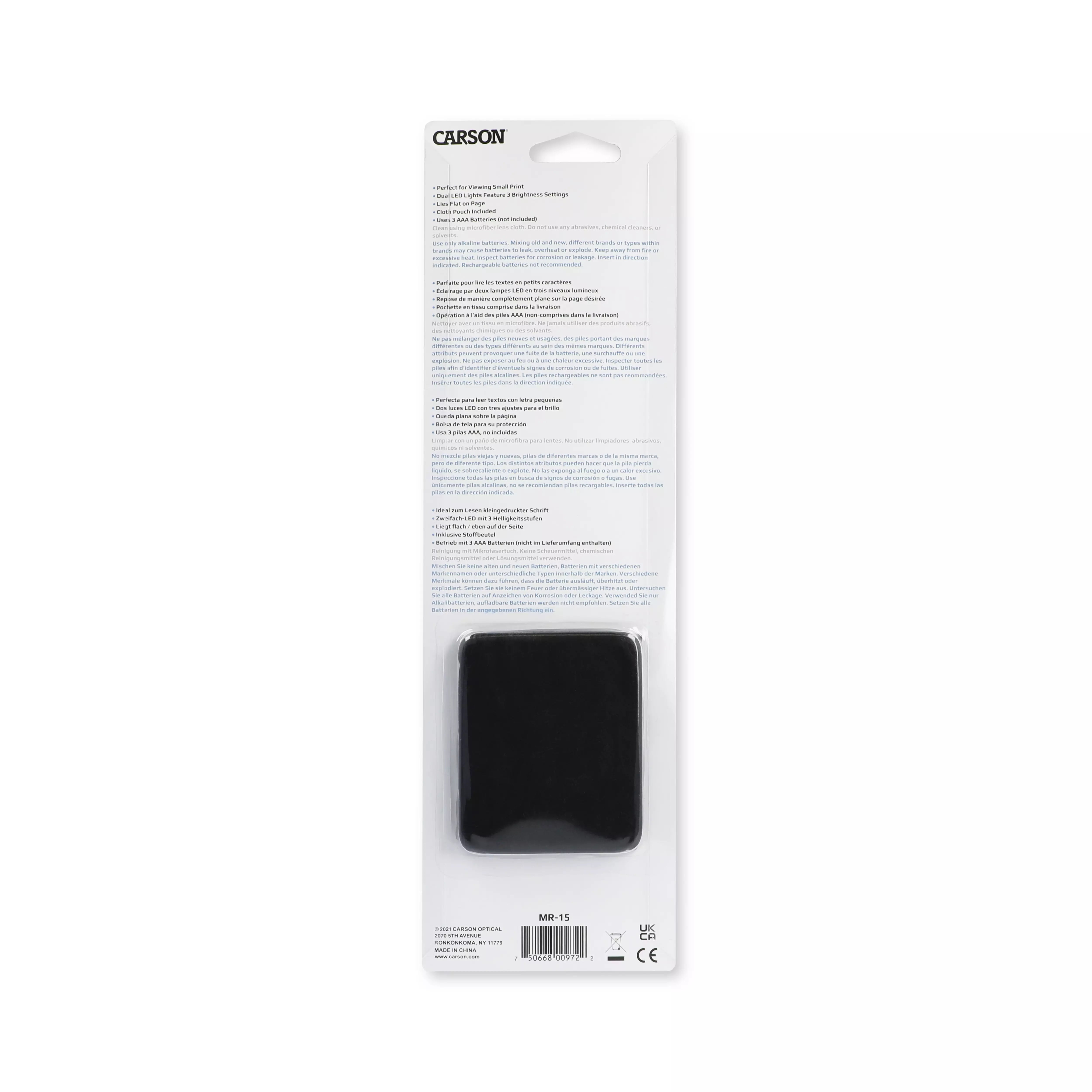MagniBar LED Lighted 2x Bar Magnifier with 12x Spot Lens - 4