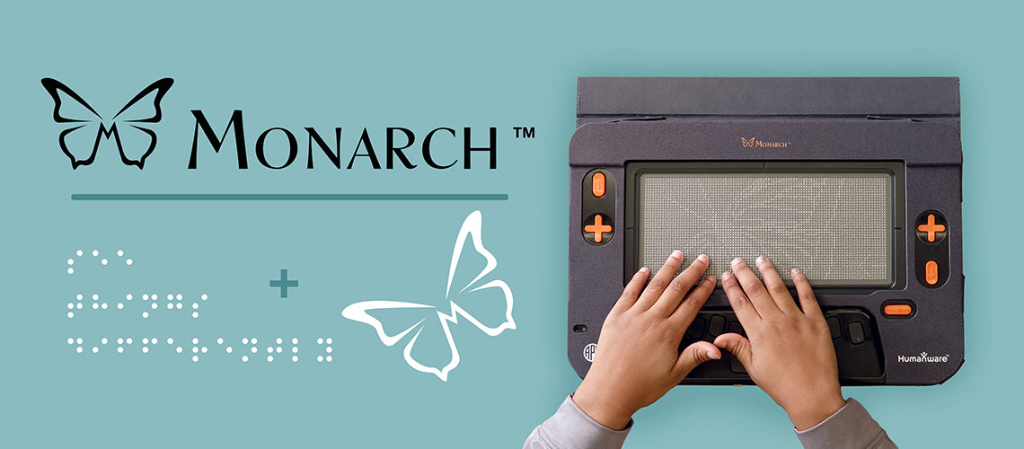 Monarch - The 1st dynamic tactile and multi-line Braille tablet Humanware  - 10