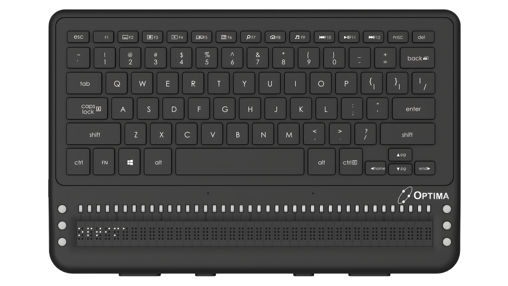 Optima All-in-one Braille laptop computer