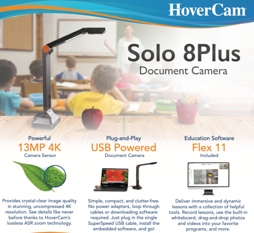 HoverCam Solo 8Plus 4k Document Camera