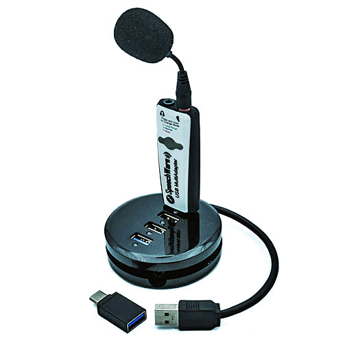 SpeechWare UTM+B USB TravelMike® Noise Cancelling Hands-free Flexible Boom Laptop Microphone with Speech Equalizer - 1