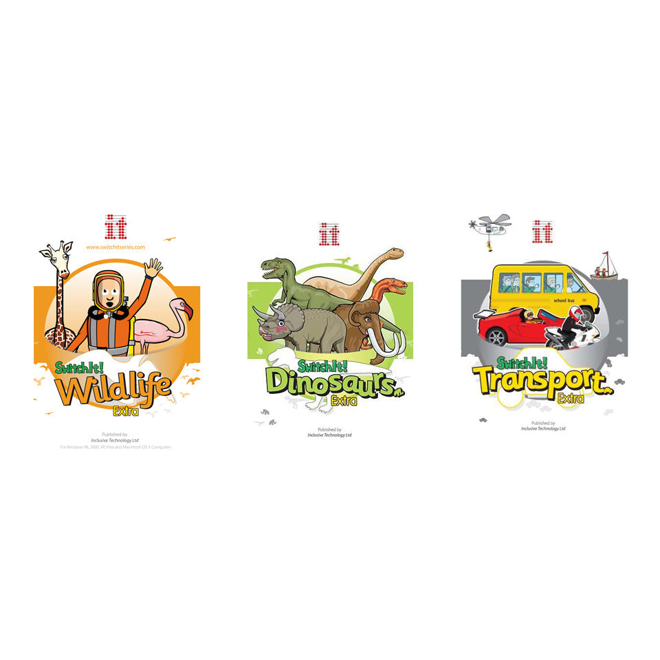 SwitchIt! Extra Bundles - Wildlife, Dinosaurs, Transport