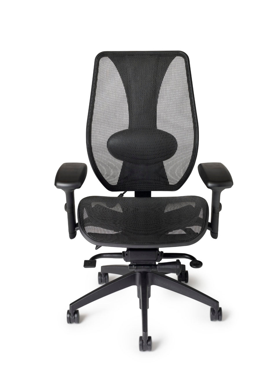 tCentric Hybrid – Mesh Back and Seat Front Midnight Black - 4