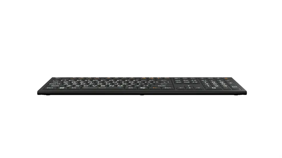 White on Black ASTRA2 Backlit Keyboard