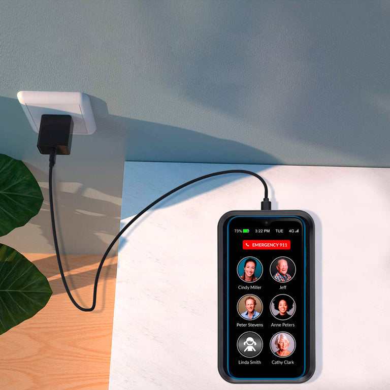 Wireless Charging Set for Memory Cell Phone – PAD plugged in