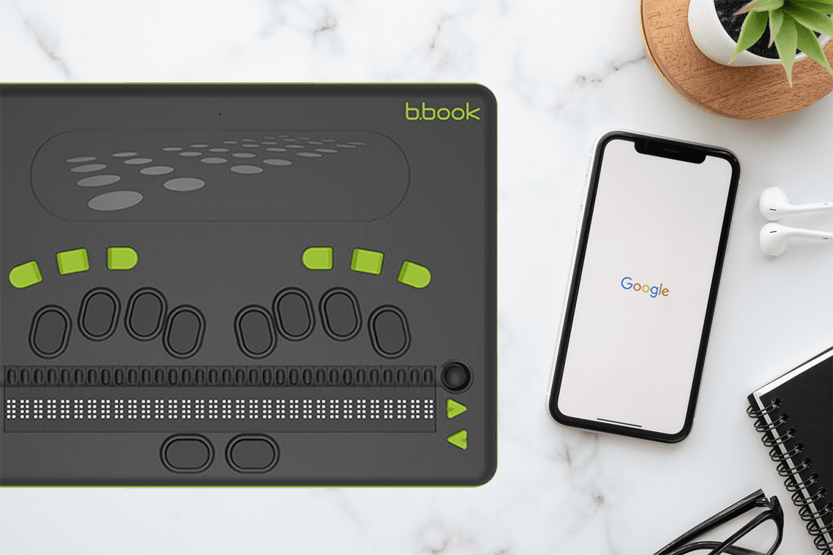 b.book 32-Cell Refreshable Braille Notetaker, Braille Display and Computer IRIE AT