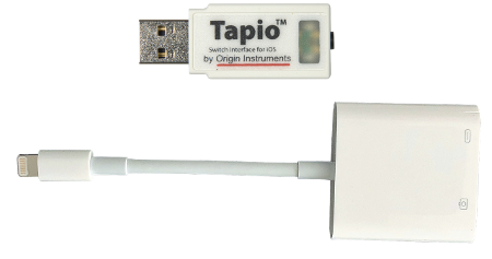 Tapio and Apple Lightning Adapter with re-charge port