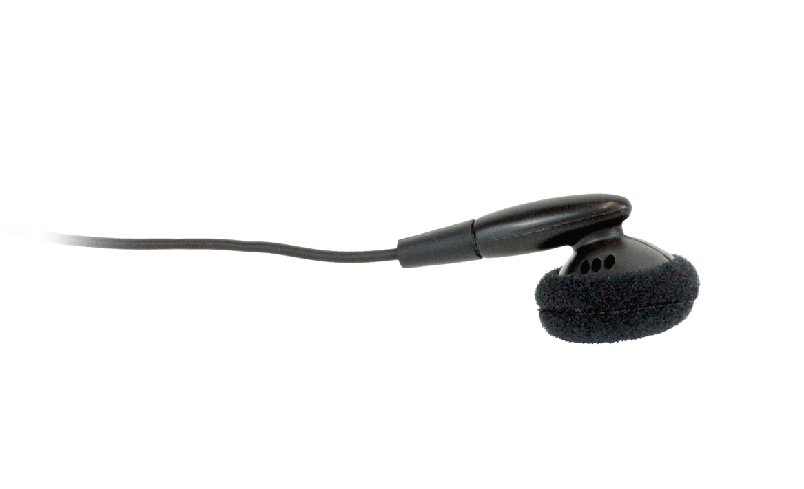 Pocketalker Ultra with earbud and headphone earbud
