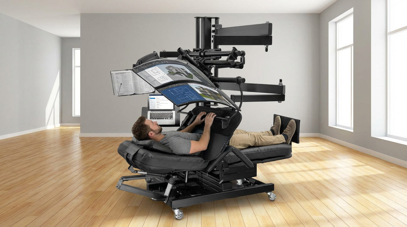 Zero Gravity Chair Workstation - ZGW-0b-XL Special Needs Computers - 3