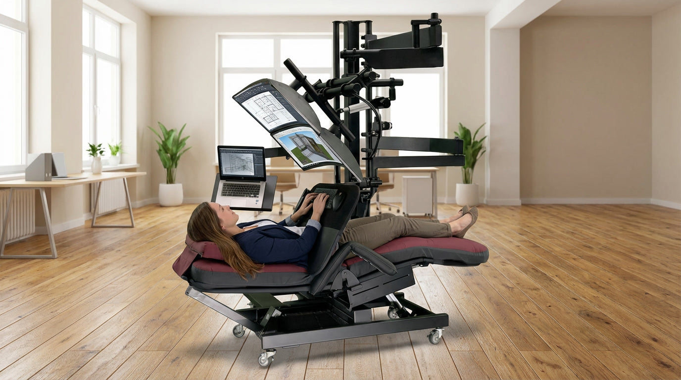 Zero Gravity Chair Workstation - ZGW-0b-XL Special Needs Computers - 5
