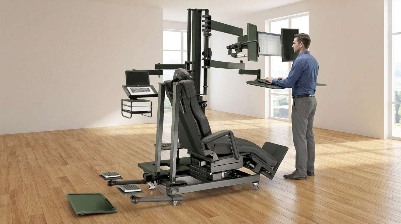 Zero Gravity Chair Workstation - 0b-XL-Prone Special Needs Computers - 6