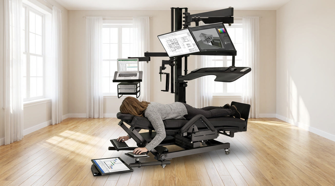 Zero Gravity Chair Workstation - 0b-XL-Prone Special Needs Computers - 3