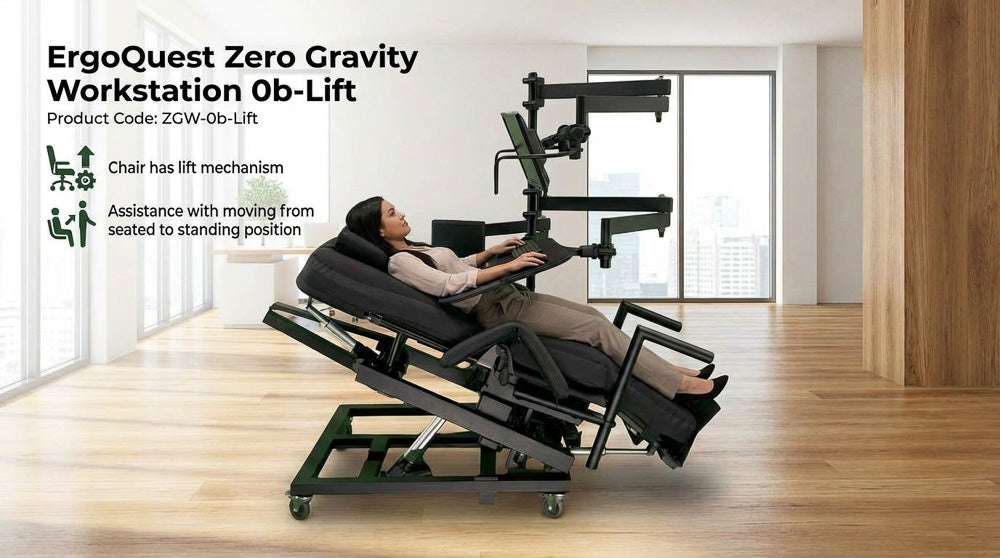 Zero Gravity Workstation 0b-Lift Special Needs Computers - 4