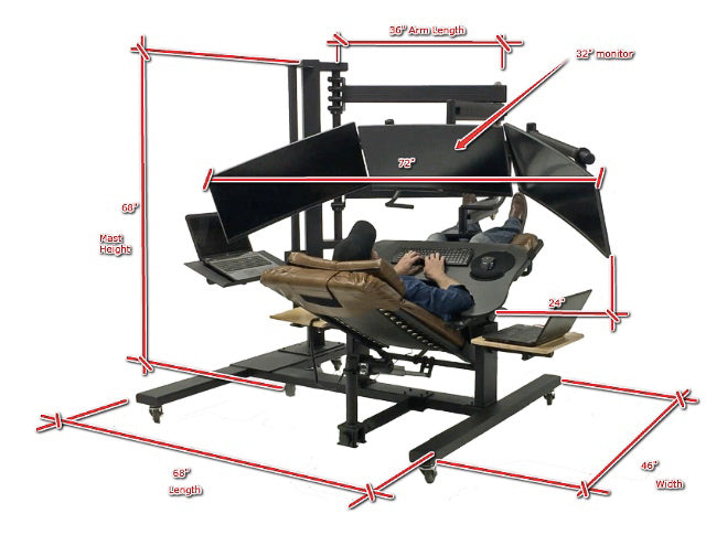Zero Gravity Workstation 0a Special Needs Computers - Dimensions 2