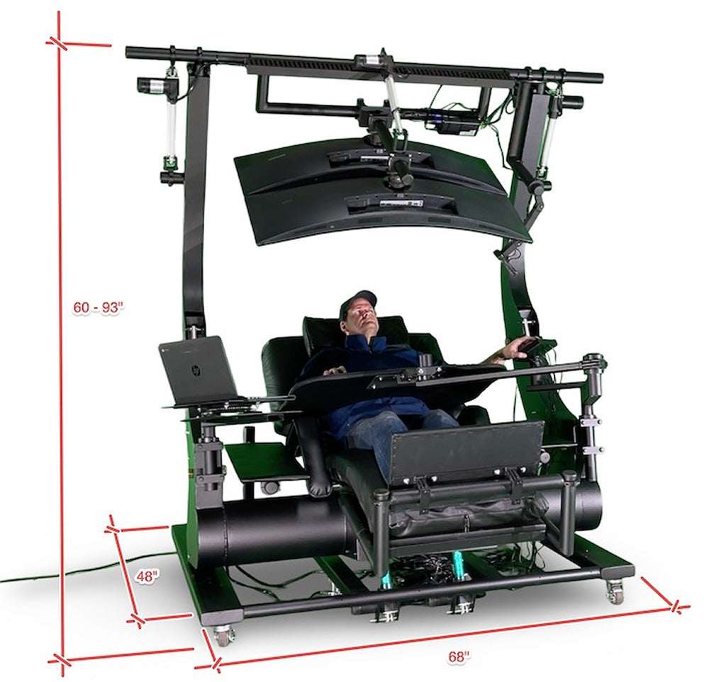 Zero Gravity Workstation Ultimate Special Needs Computers - Dimensions 2