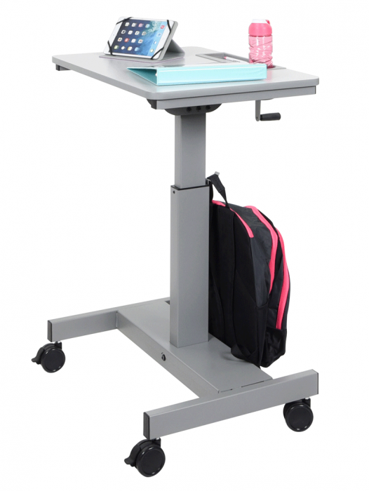 Student Desk - Sit Stand Desk with Crank Handle