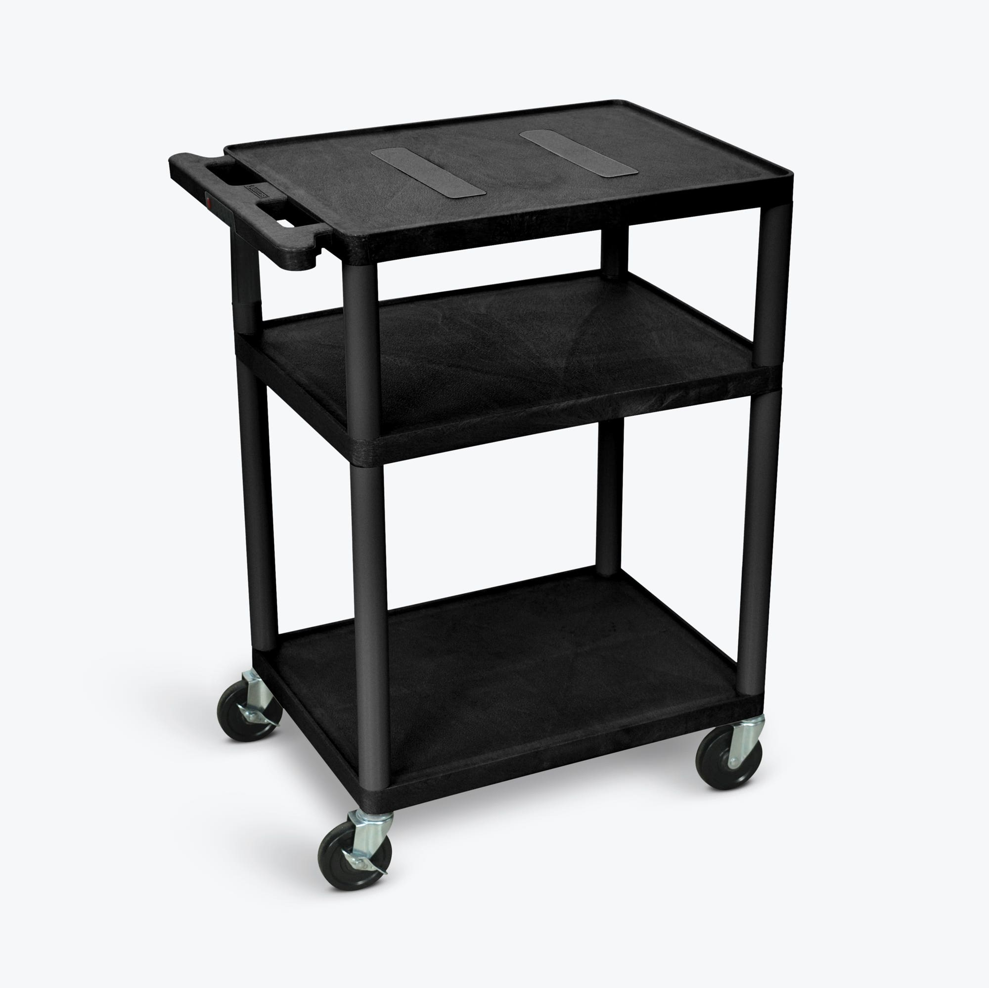 34"H AV Cart - Three Shelves - 1