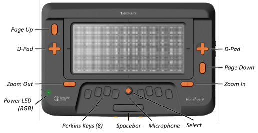 Monarch - The 1st dynamic tactile and multi-line Braille tablet Humanware