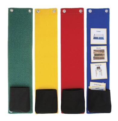 Multicolor Fabric Schedules - Long- Set of 4 - 1