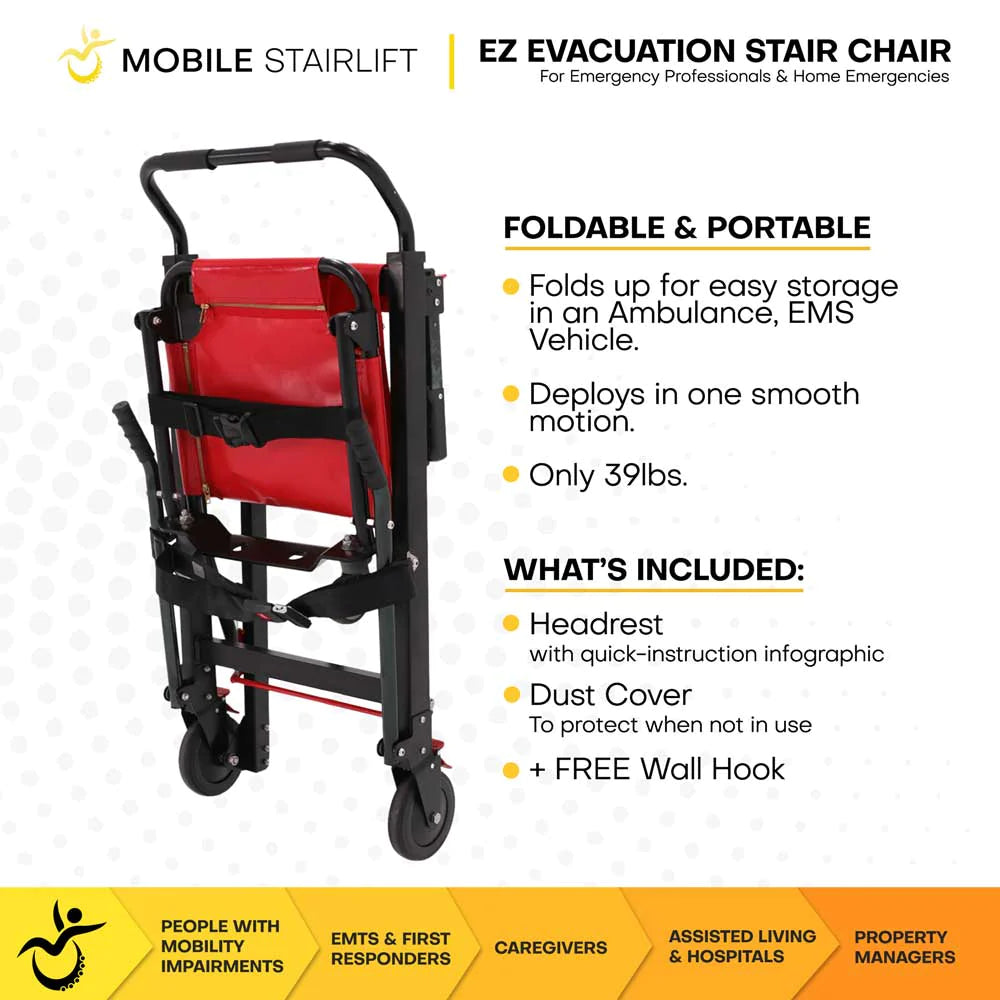 EZ Evacuation Foldable Medical Stair Lift Chair portable