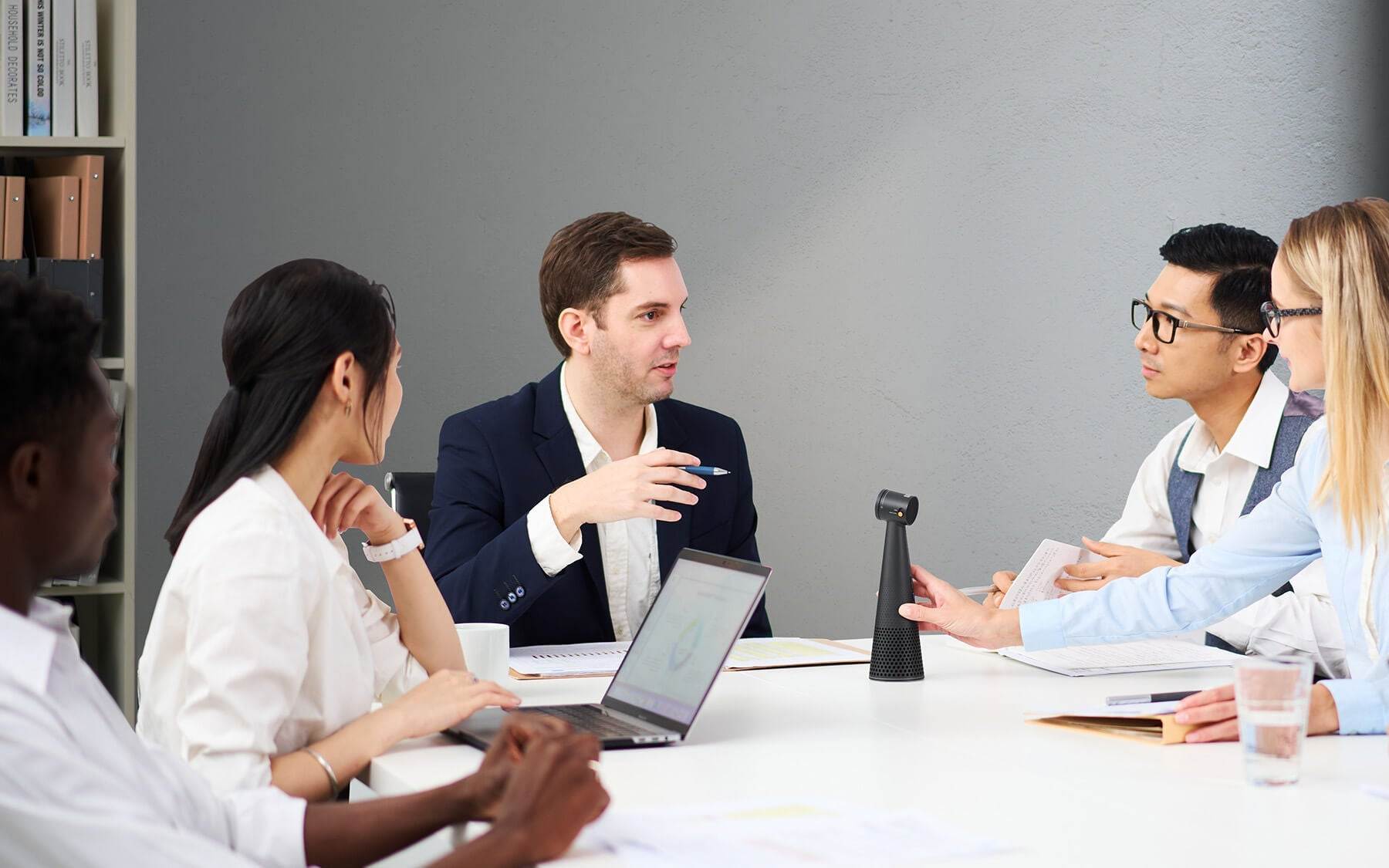 IPEVO VOCAL AI Beamforming Bluetooth Speakerphone Special Needs Computers - 4