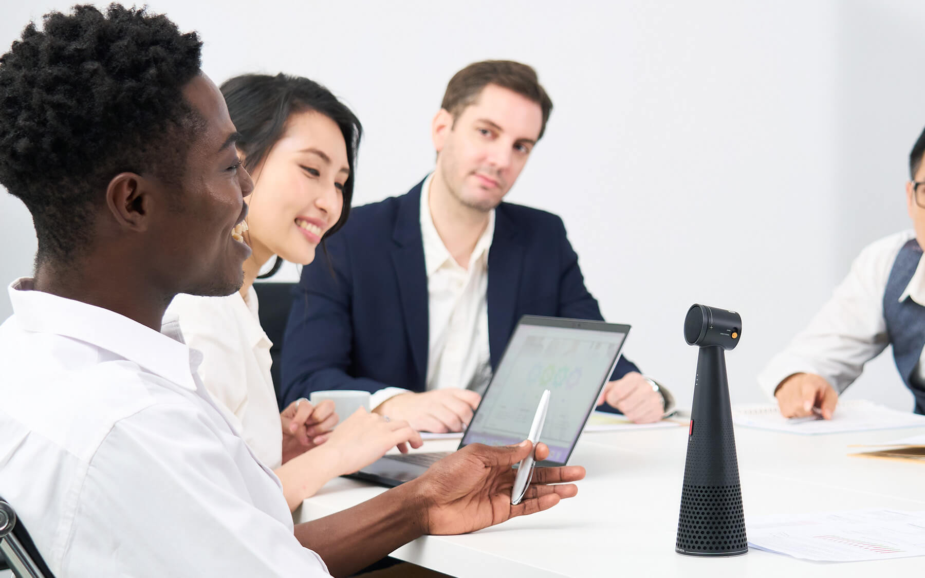 IPEVO VOCAL AI Beamforming Bluetooth Speakerphone Special Needs Computers - 6