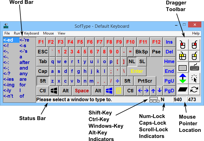 SofType 5 - US and International On-screen Keyboard
