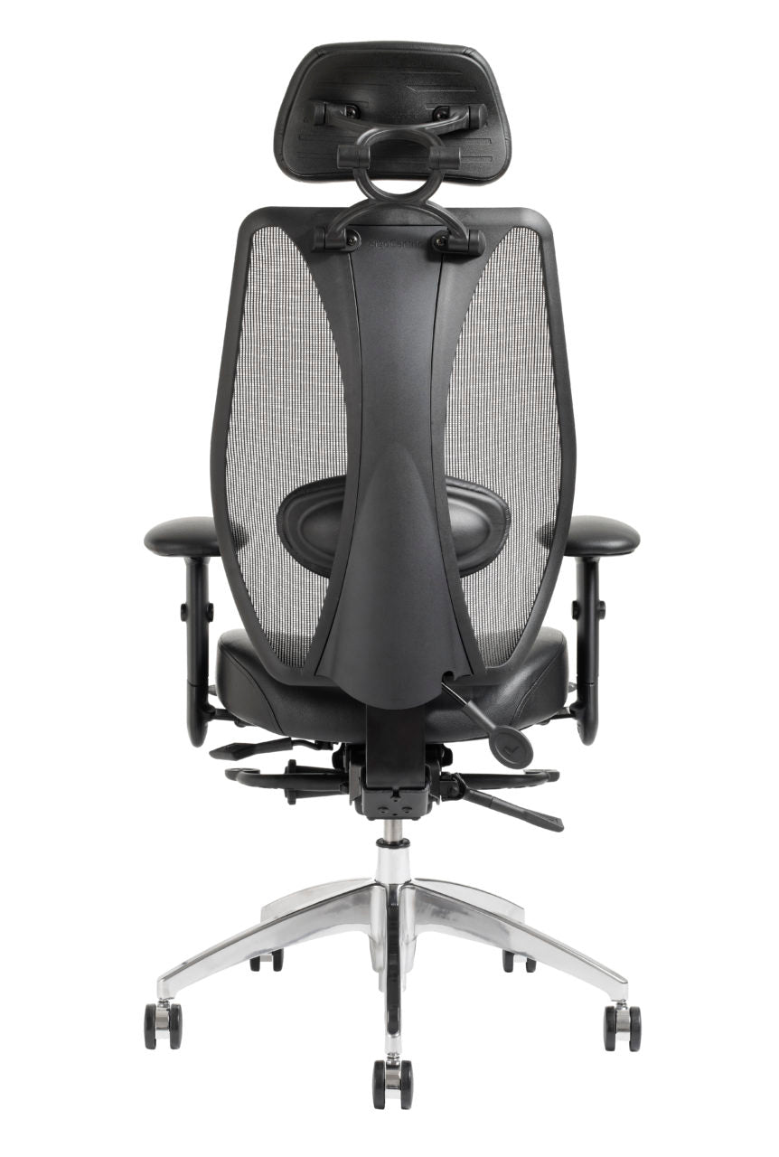 tCentric Hybrid – Mesh Back & Upholstered Seat Back with Headrest - 2