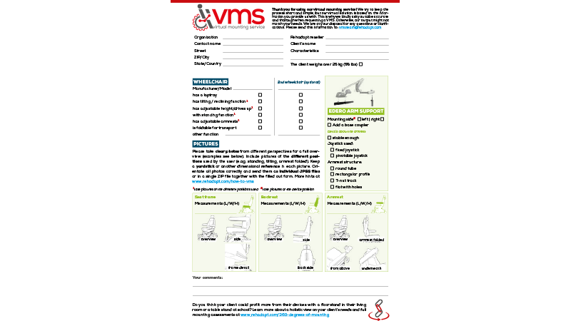 Rehadapt Free Virtual Mounting Service Form