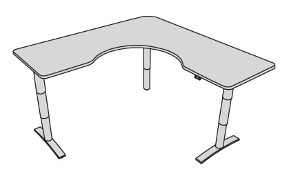 Vox Adjustable Wrap Corner Desk