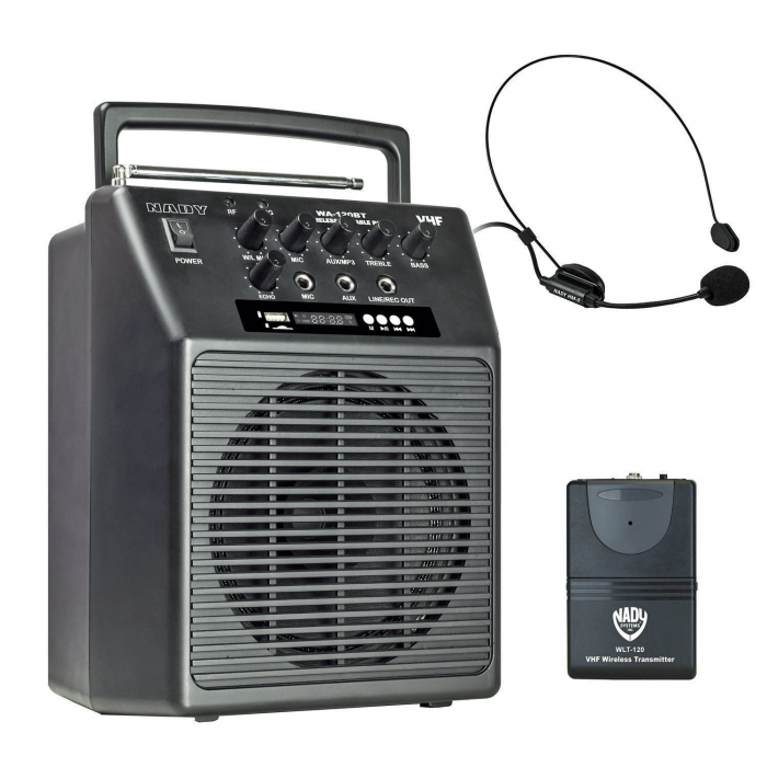 Wireless Portable compact P.A full-range Bluetooth speaker system - WA-120BT