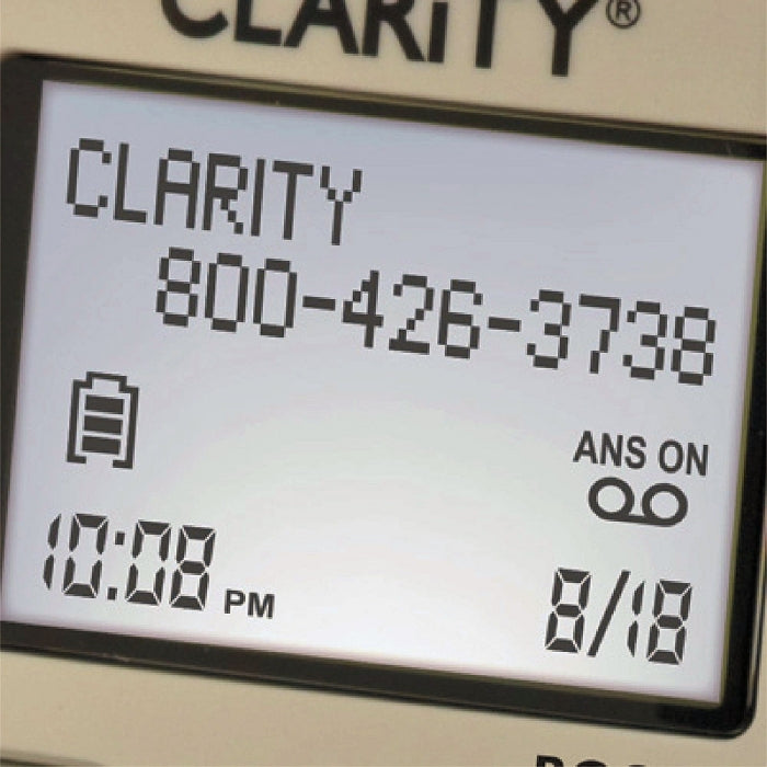 Clarity DECT 6.0 Amplified/Low Vision Cordless Phone with Answering Machine - D712
